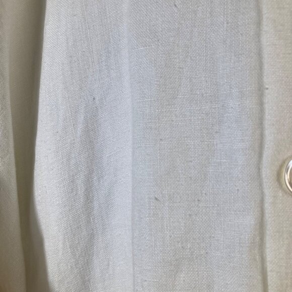 Womens Eskandar Bergdorf Goodman Lagenlook Boxy Linen Jacket White Esk‎ size1 US - Picture 14 of 15